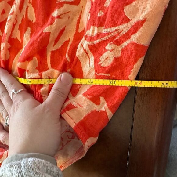 Ava & Viv Orange Floral Crossback Tabk Top NWOT Size 2X - Picture 10 of 15